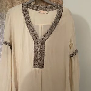 Tory Burch Silk Long sleeve Top size 14